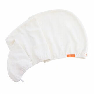 Aquis hårturban Ivory White